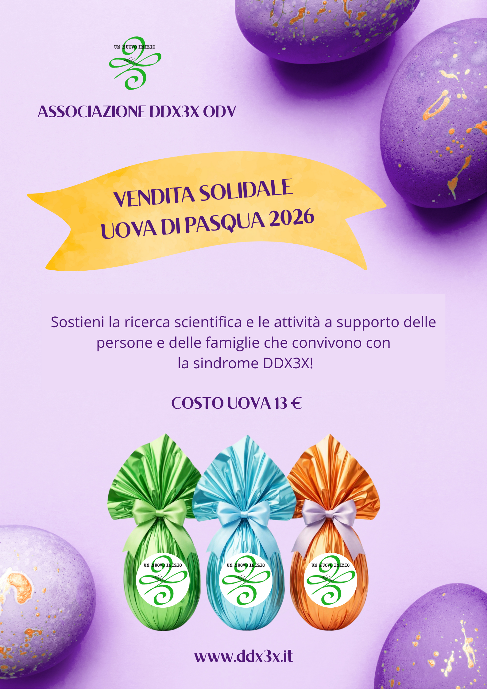 Campagna di Pasqua 2026! Più uova, più ricerca!